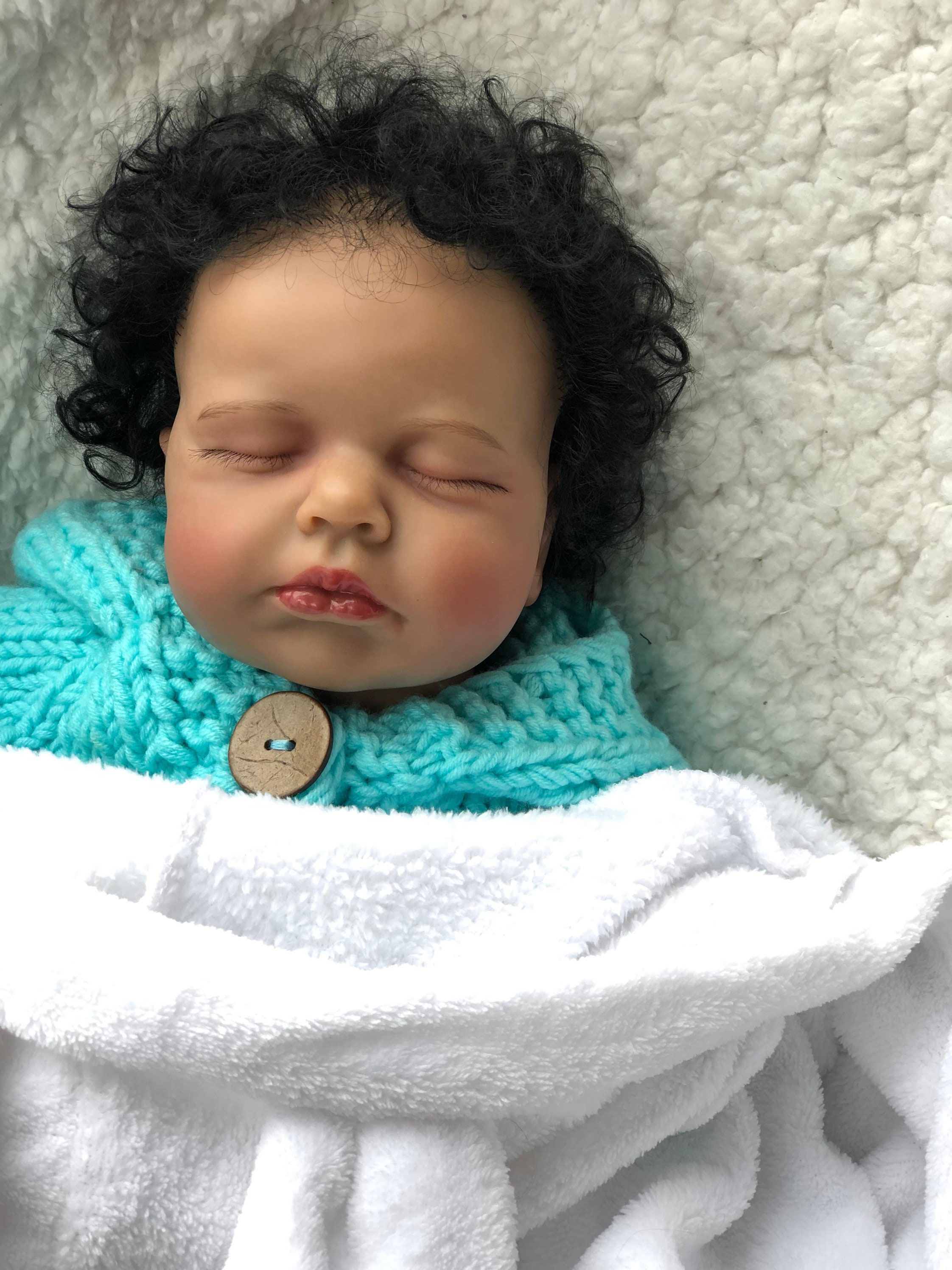Realistic African American Reborn Babies Dolls Loulou 50cm Etsy
