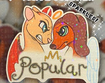 Popular: Pegatinas de vinilo brillantes de 3”