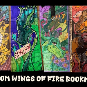 Custom — Made-to-Order — Wings of Fire Dragon Character Traditional (Marker and Pen) Bookmarks