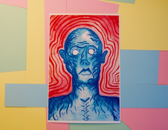 Blu Boi NO.4 Watercolor Art Print