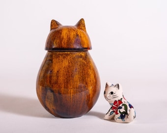 Hand-Crafted Pet Urn For Calico Cats | Pet Urn | Cat Memorial | Cat Urn Vase |  Feline Urn | Keepsake Urn | Resting Place