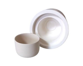 Handleless Mug Plaster Mold: Reusable Ceramic Casting Supply