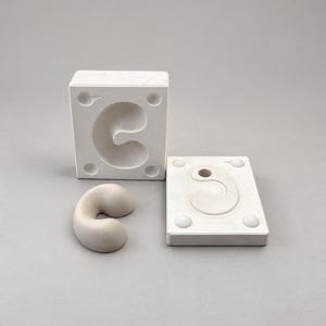 Ceramic Letter Mold for Rounded Plaster Slip Casting Tool