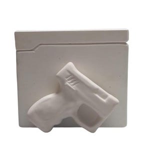 Gun Handle Mold for Plaster Casting – 3-Part Reusable