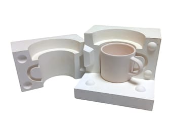 Customizable Mug Plaster Mold |  Ceramic Slip Casting Molds