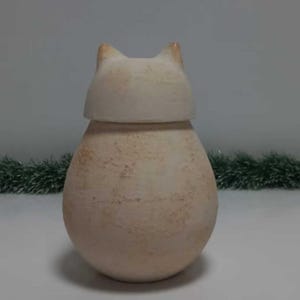 Keramik weiße Katze Urne | Keramik Haustier Urnen | Erinnerungs-Ascheglas | Urne für Animaux