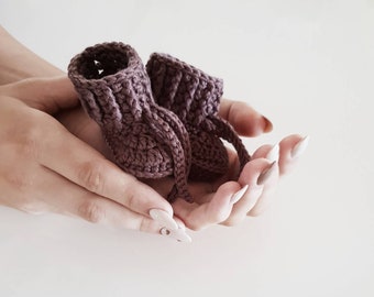 Patucos de bebé tejidos a mano – Pantuflas para recién nacido, accesorio para fotos