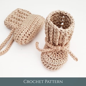 CROCHET PATTERN Baby Booties Easy Baby Bootie Pattern Instant Download Newborn baby booties Crochet baby socks Beginner Friendly Baby Bootie