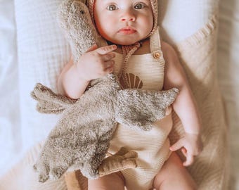 Handmade Bamboo Knit Baby Bonnet, Newborn Outfit