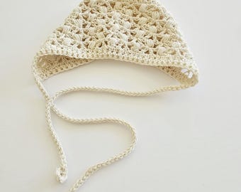 Newborn Cotton Knit Bonnet – Vintage Style Newborn Photography Prop