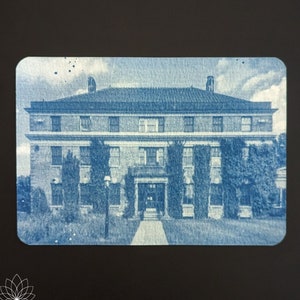 Stampa cianotipica su cartoline di cotone da 4,1"x5,9" - Stampe fotografiche, stampa UV, stampa solare, stampa blu, Staten Island, NY, cornice per mensole