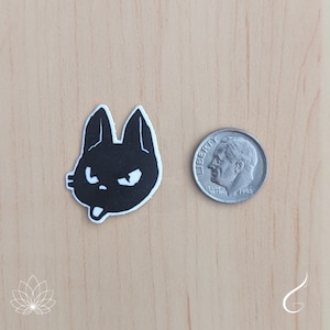 Jiji Vinyl Sticker - Kiki's Delivery Service, Studio Ghibli, Animation, Black Cat, Cartoon, Witch, Craft, Scrapbook, Collage, Altered Art image 2