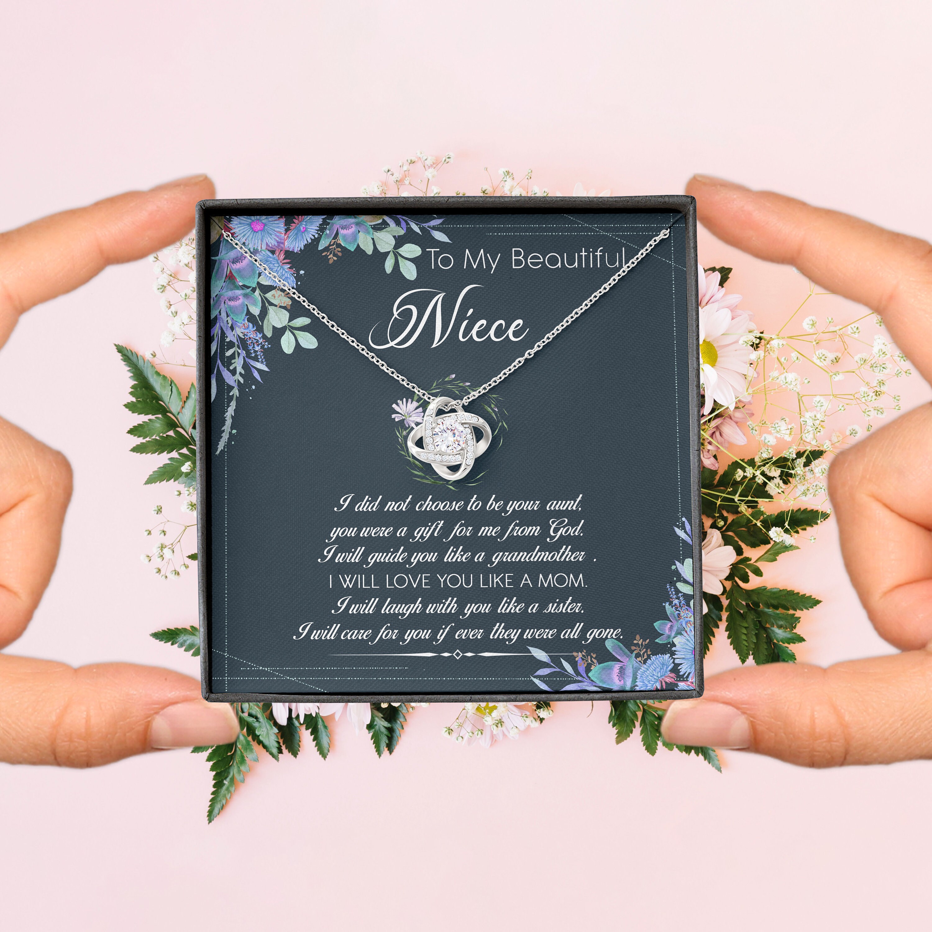 Niece Necklace Customize Name To My Beautiful Niece Etsy