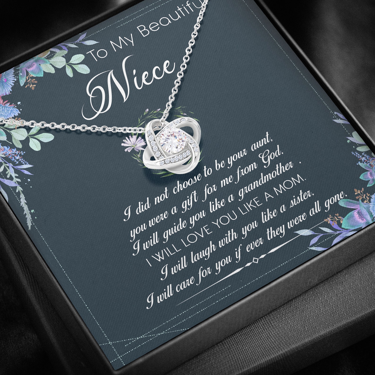 Niece Necklace Customize Name To My Beautiful Niece Etsy