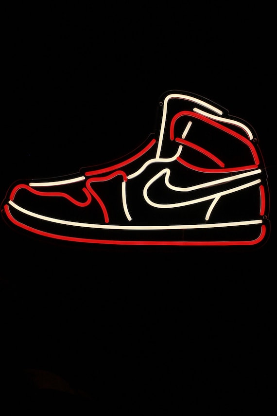 neon sign jordan 1