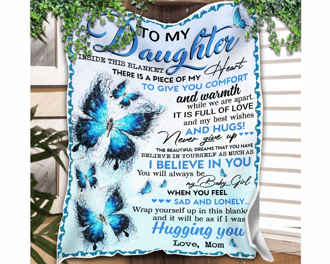 To My Daughter Blanket Girl Blanket Mother Daughter Blanket Etsy