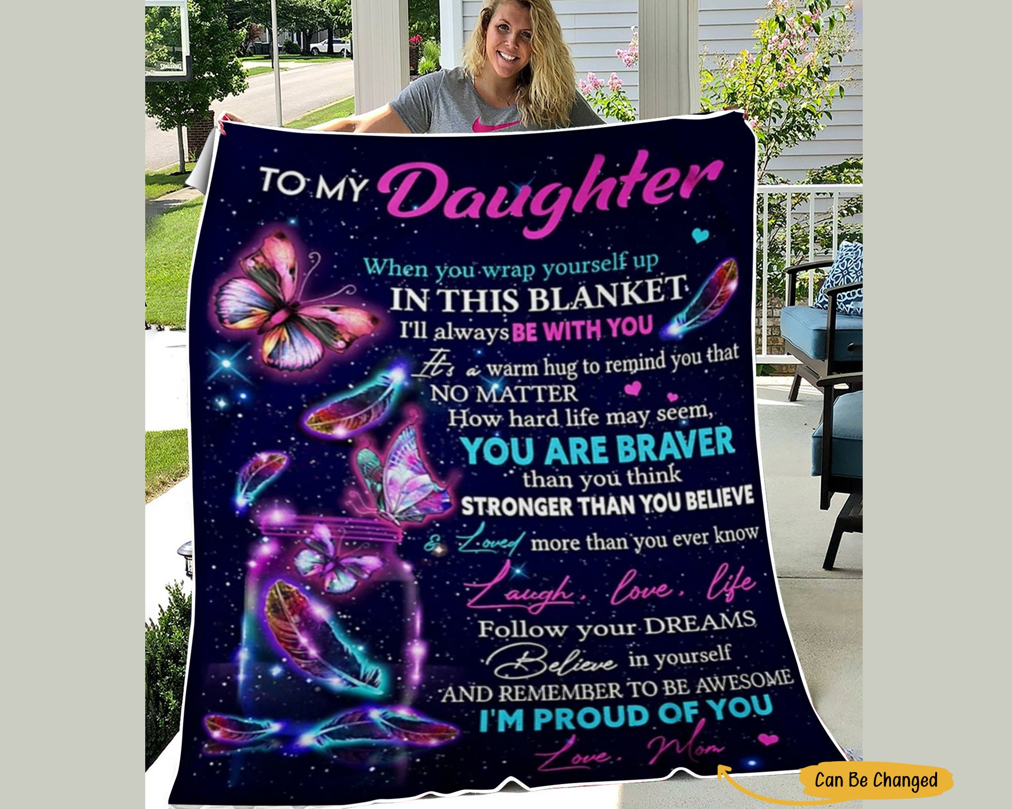 To My Daughter Blanket Daughter blanket Gift For Daughter Etsy