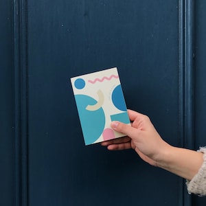 Personalised Notebook / 100% Handmade / A5, A6 / Flow Blue