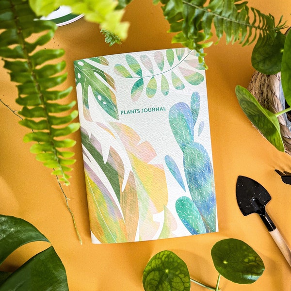 Journal de Plantes Personnalisé-Fait Main / Cadeau pour les Amoureux des Plantes / Jungle