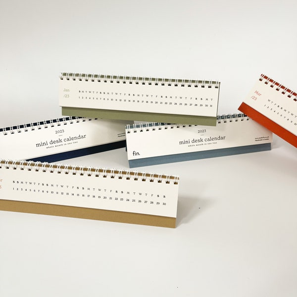 2024 Mini Desk Calendar / Minimal Style Calendar / Desk Calendar / Stylish Calendar