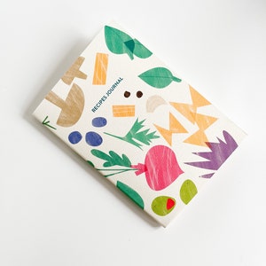 Personalised Recipe Journal-Handmade / Cooking Gift / Personalised Recipe Notebook / Freshly