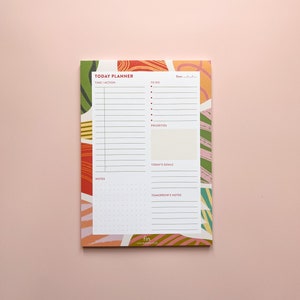 Daily Planner Pad / A5 Today Planner / Undated Daily Planner / Mona image 3