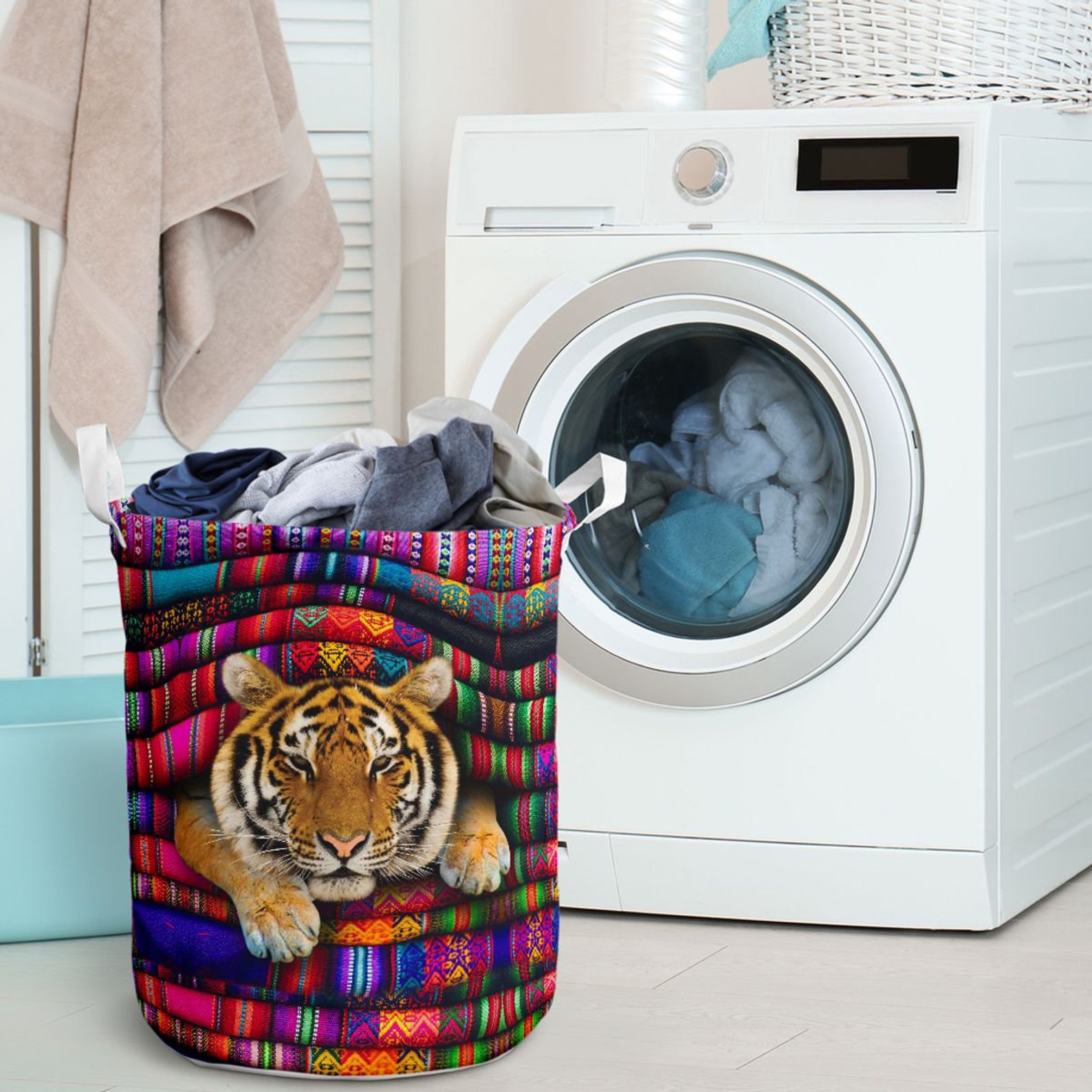 Tiger Laundry Basket 522 Storage Basket Basket storage Etsy