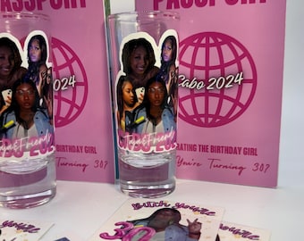 Personalized Plastic Shot Glasses | Custom Party Favors for Birthdays, Weddings, and Events | Birthday Party Favors | Personalized Cups