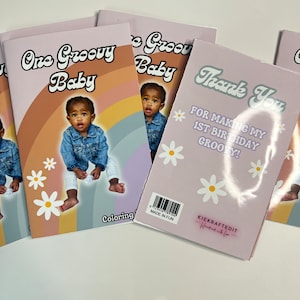 Groovy One | 1st Birthday Coloring Book | Mini Coloring Book| ANY THEME Coloring Book | Birthday Coloring Activity| Custom Coloring Pages