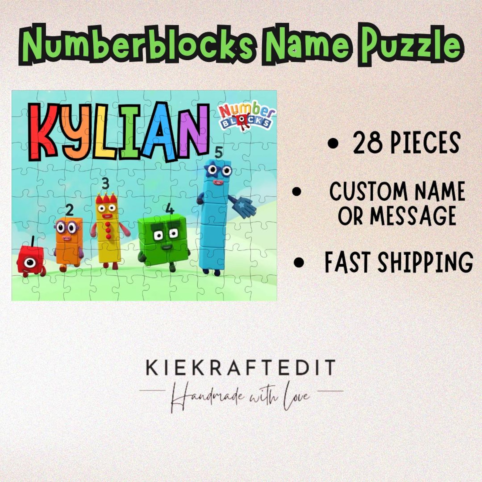 Custom Numberblocks Kids Puzzle | Educational & Fun Gifts ...