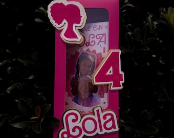 Barbie Birthday Favor | Personalized Pink Barbie Party Box | Barbie Birthday Favors for Girls | Glam Doll Party Supplies | Pink Party Boxes