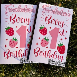 Berry First Birthday Coloring Book | Custom Party Favors