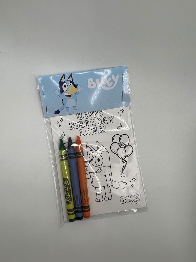 Mini Coloring Pages Bluey Coloring Book Custom Coloring - Etsy