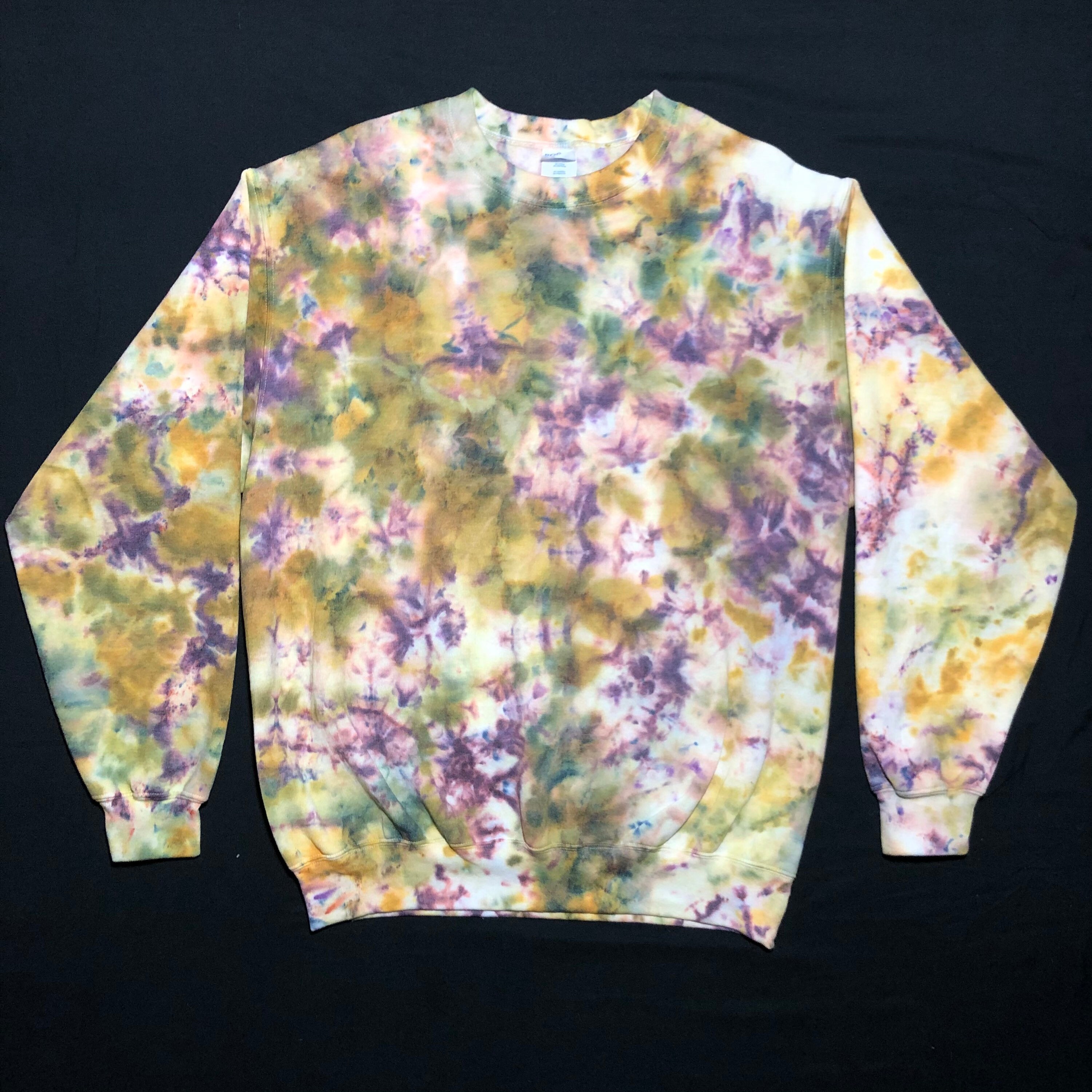 crumple tie dye long sleeve