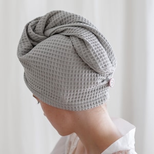 Muslin Hair Towel Wrap: Gentle Frizz-Free Drying