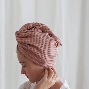 Muslin Hair Towel Wrap: Gentle Frizz-Free Drying