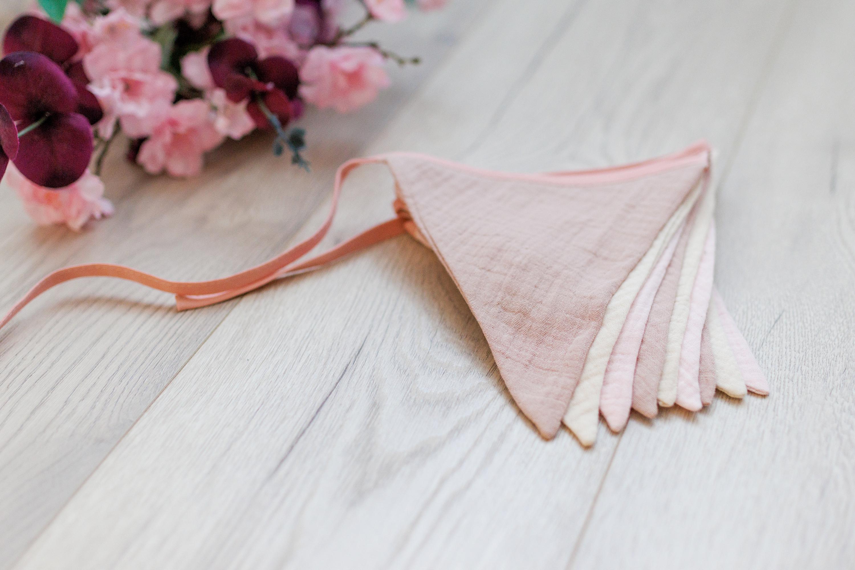 Oudain 5,2 m wimpel banner, vlaggen, 2 stuks kinderkamer slinger driehoek vlaggen babybanner voor kinderkamer decoratie baby verjaardag boho bruiloft douche feest evenement, elk 2,6 m (Retro kleur