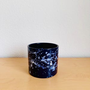 Vintage Marei Fat Lava Planter Blue 70s West Germany Pottery Mid Century Retro Ceramic Plant Pot