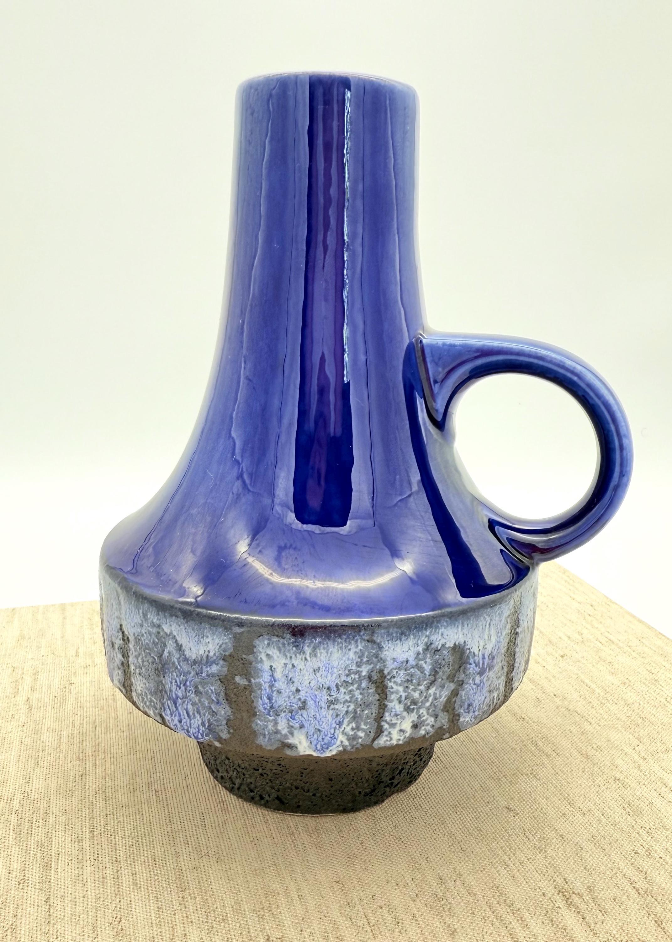 ブルー FAT LAVA ヴィンテージ花瓶 Carstens Tönnieshof W. ドイツ製