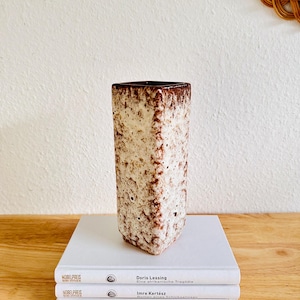 Square FAT LAVA Scheurich Vase – West Germany | Vintage Mid Century Ceramic | Retro WGP Vase | Fat Lava Collectible | West German Pottery
