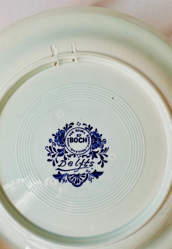 Delft Wall Plate Boch Royal Sphinx Blue and White Classic Serving
