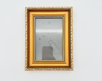 Vintage Gold Picture Frame 10x15 Photo Frame 1990s Retro Ornate Gold Frame Classic Wall Decor Tabletop Home Decor