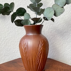 Beautiful Vintage Vase from the 1960s – Mid Century / Boho Style | Classic Autumn Decoration | Ear Motif Vase | Vintage Fall Decor