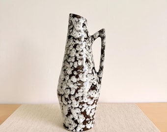 Scheurich のヴィンテージ FAT Lava Vase、溶岩釉が施されたレトロな