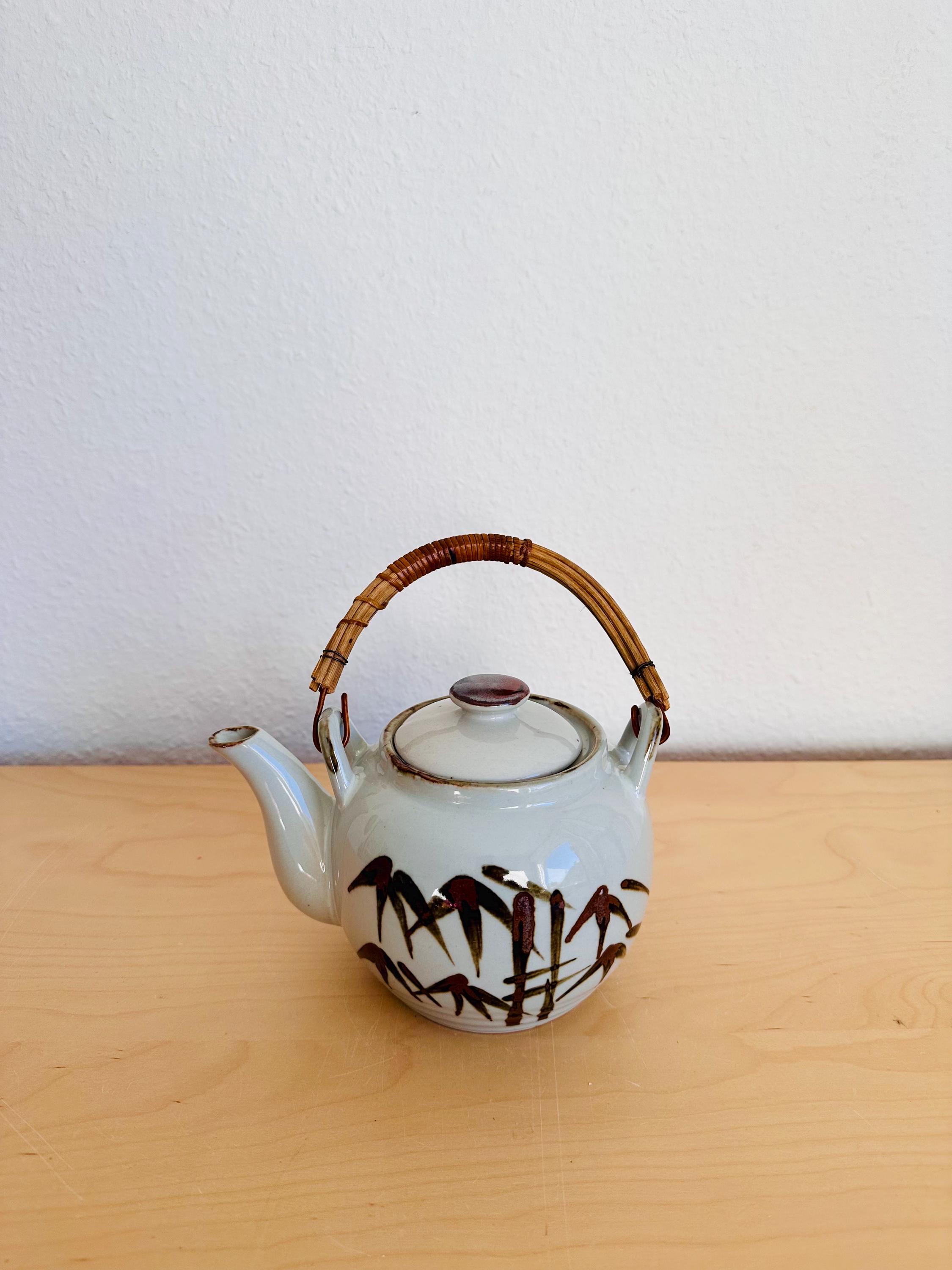 Bambus griff teekanne - Etsy.de
