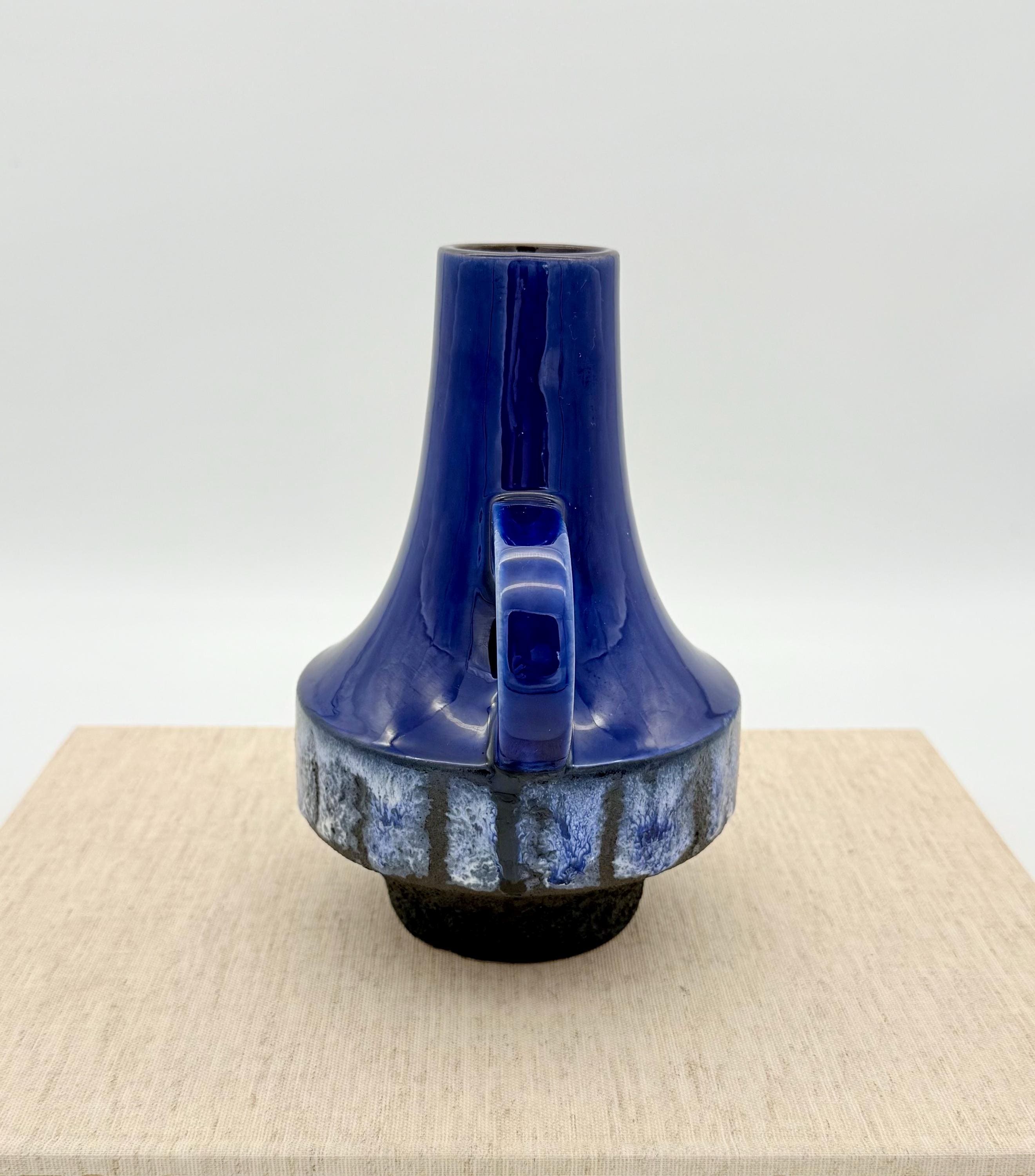 ブルー FAT LAVA ヴィンテージ花瓶 Carstens Tönnieshof W. ドイツ製