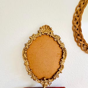 Antique Picture Frame Baroque Vintage Frame Decorative Art Nouveau Brass Frame Victorian Wall Decor Retro Gold Decoration French Frame