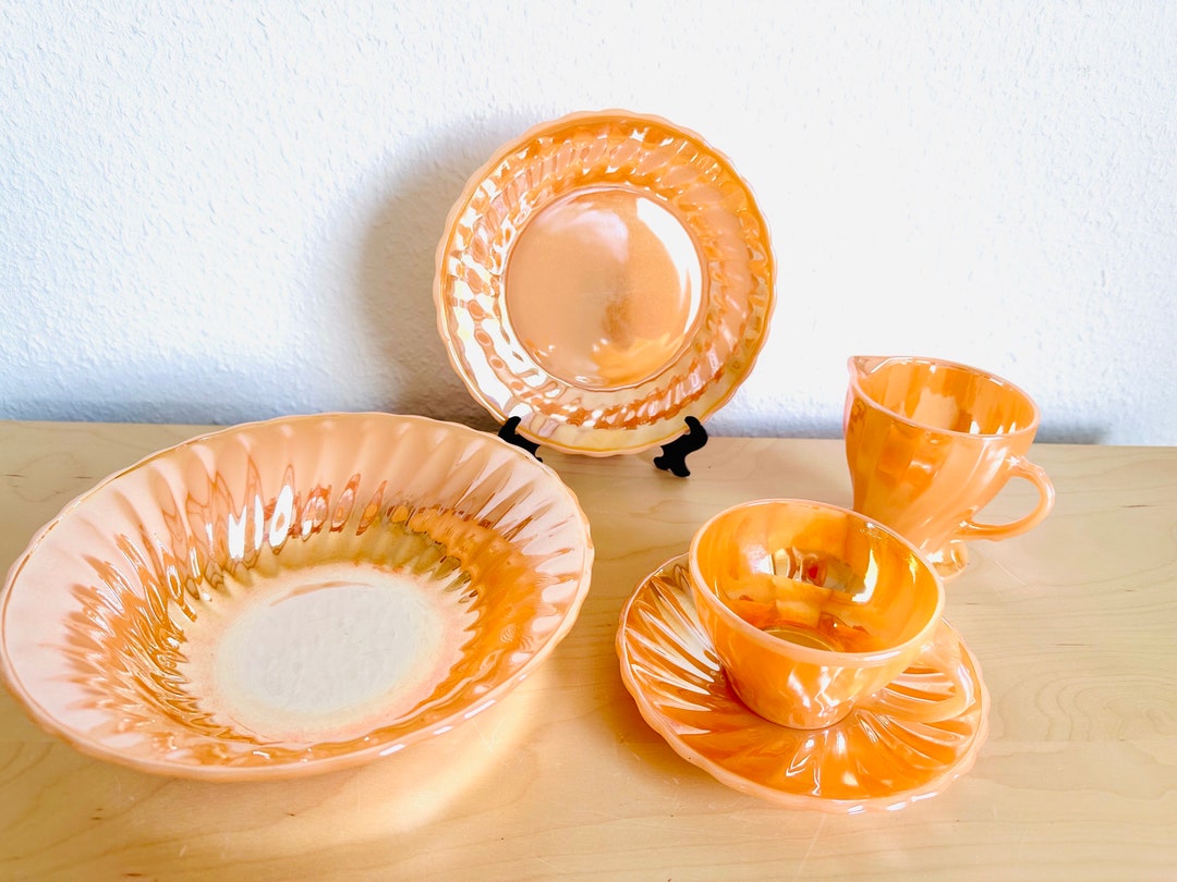 Vintage Anker Hocking Fire King Set: Retro 50s Charm | 5-piece Set