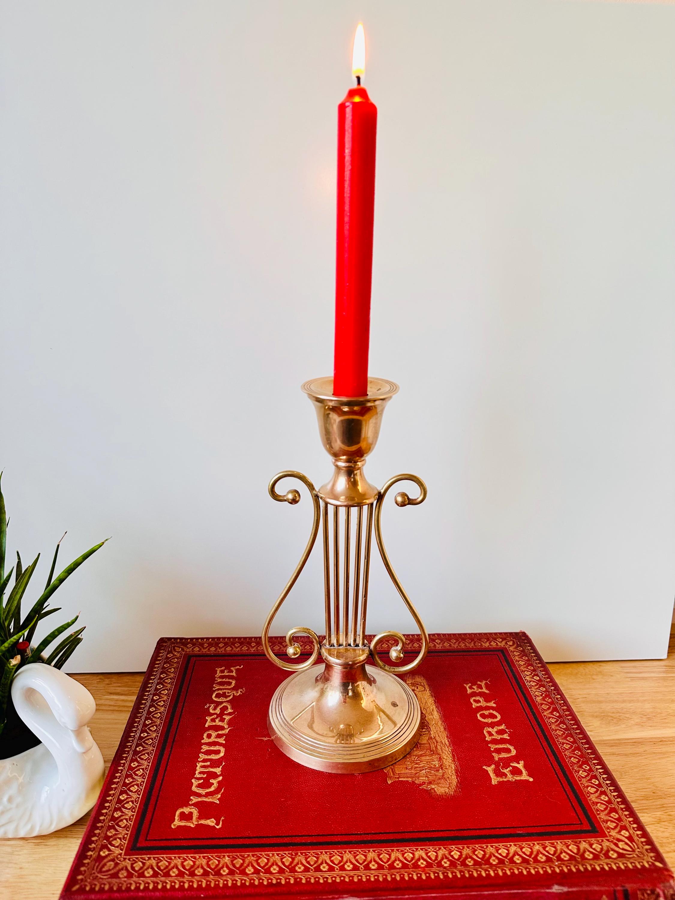 1900-1940年代)アンティークキャンドルスタンド 2口