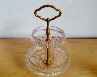 Vintage Glas -  Etagere Walther Glas "Fabiola"